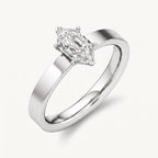 Hex Elongé Engagement Ring