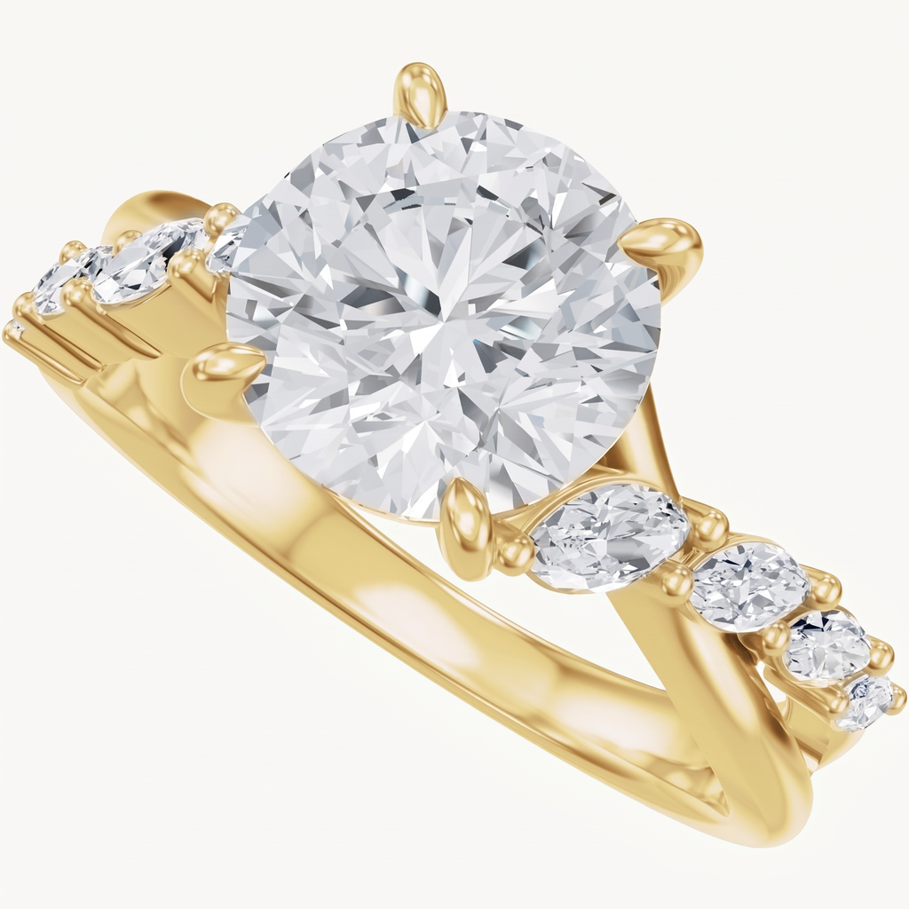 Floral Wrap Engagement Ring