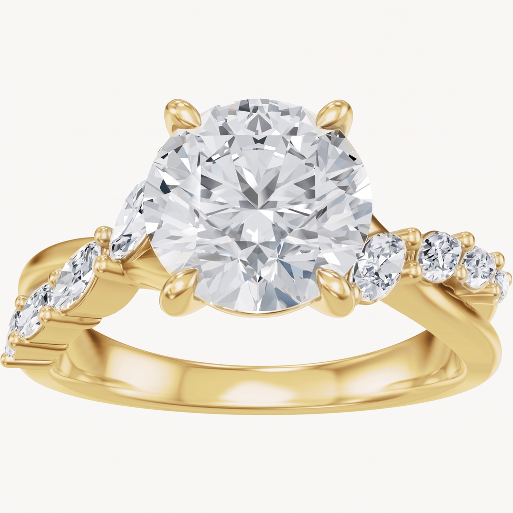 Floral Wrap Engagement Ring