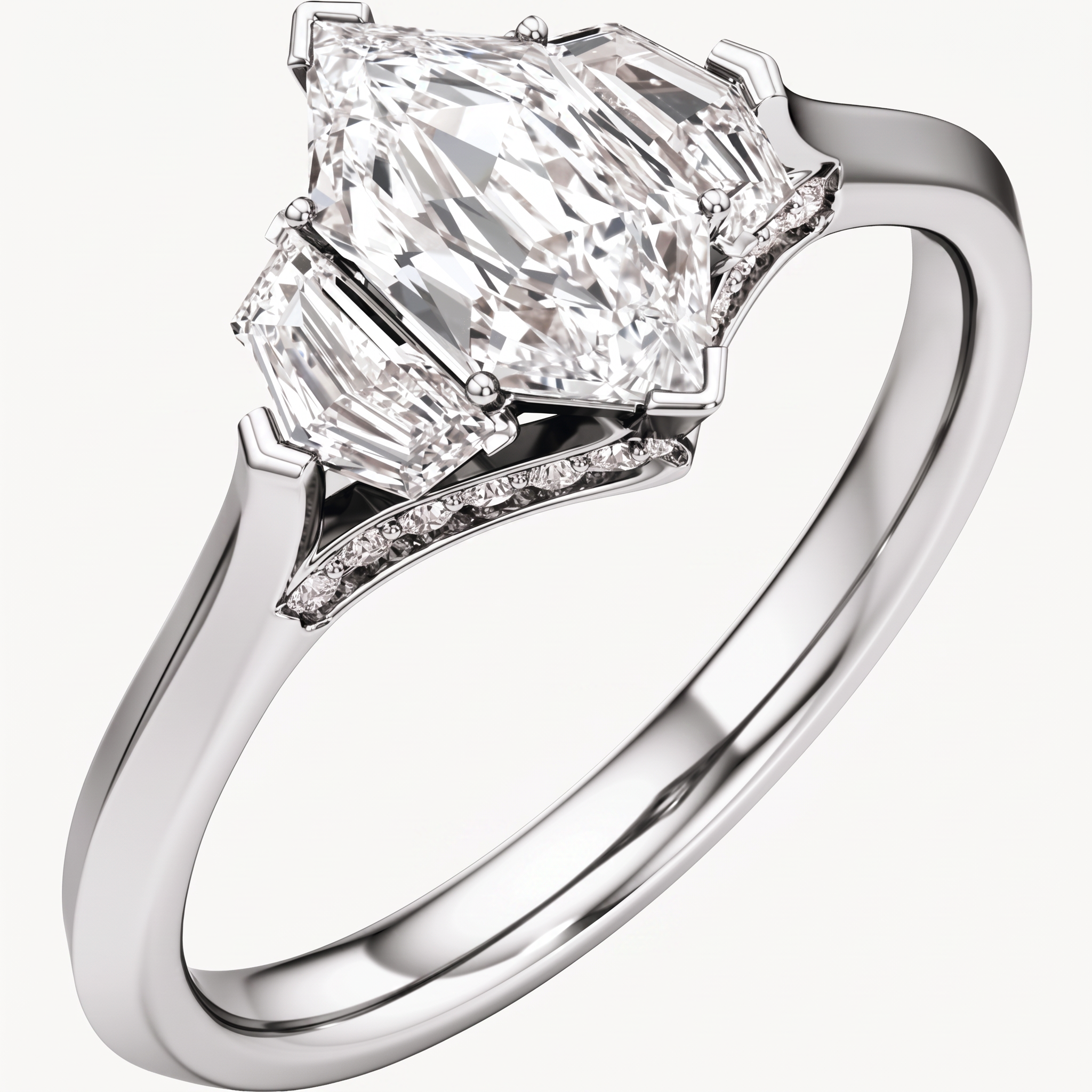 Three Lifetime Promise Engagement Ring