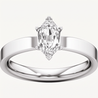 Hex Elongé Engagement Ring